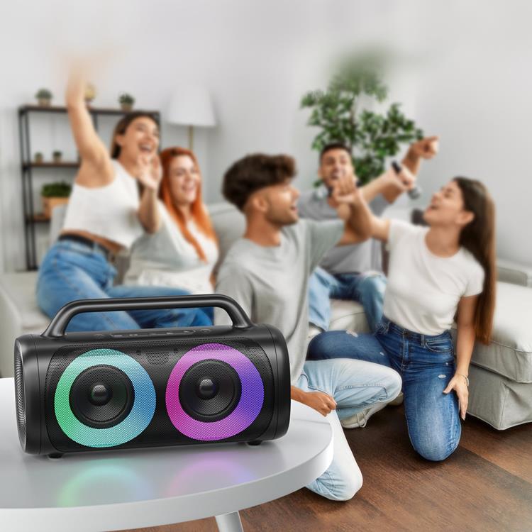 Joyroom - Joyroom 5.1 Trådlös Bluetooth Högtalare med LED Färgbelysning - Svart
