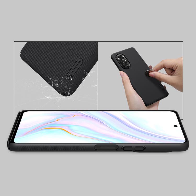 UTGÅTT - Nillkin Honor 50 SE Skal Och Stand Super Frosted - Svart