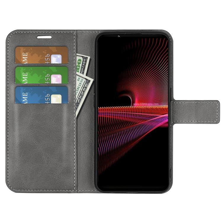 A-One Brand - Sony Xperia 1 IV Plånboksfodral Flip Folio - Grå