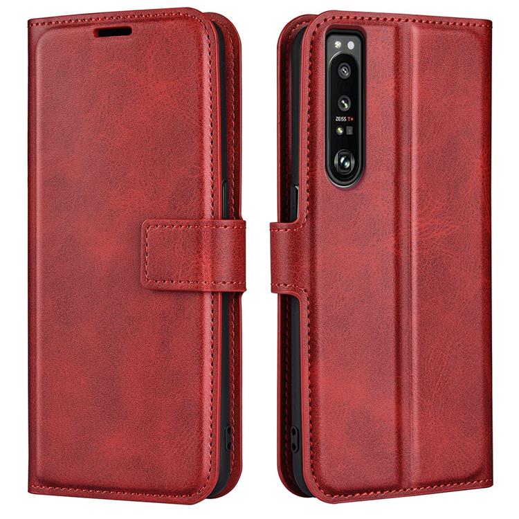 A-One Brand - Sony Xperia 1 IV Plånboksfodral Flip Folio - Röd