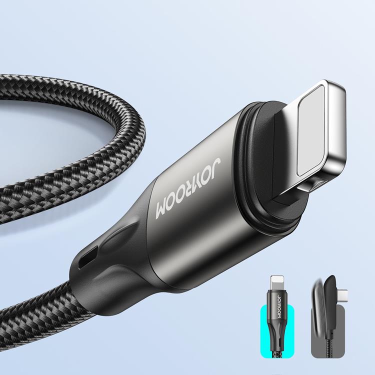 Joyroom - Joyroom USB Type C - Lightning Kabel PD 20W 1m - Svart