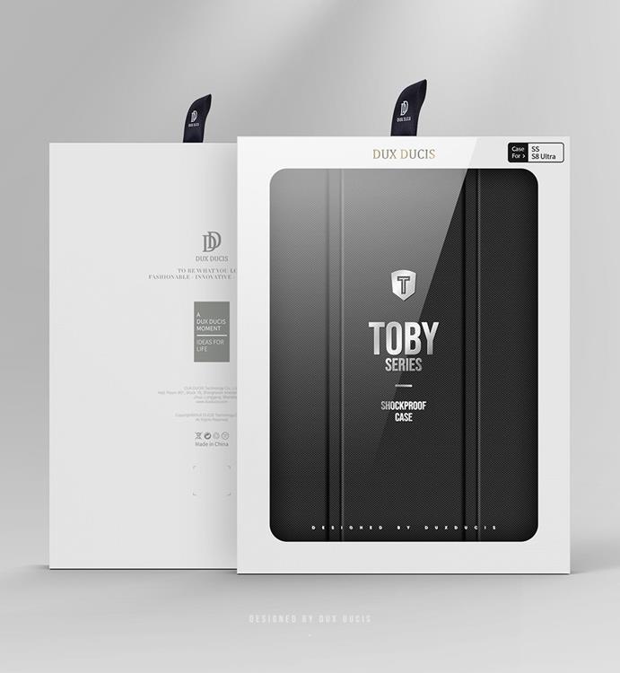 Dux Ducis - Dux Ducis Galaxy Tab S8 Ultra Skal Toby Armored Flip Smart - Svart