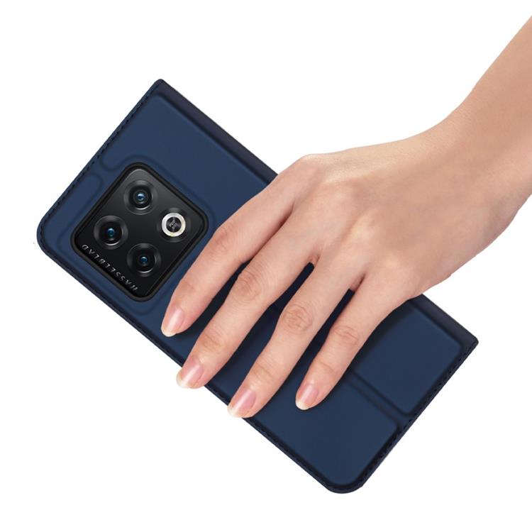 Dux Ducis - Dux Ducis OnePlus 10 Pro 5G Plånboksfodral Skin Series - Blå