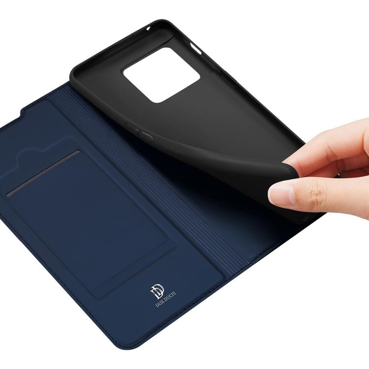 Dux Ducis - Dux Ducis OnePlus 10 Pro 5G Plånboksfodral Skin Series - Blå