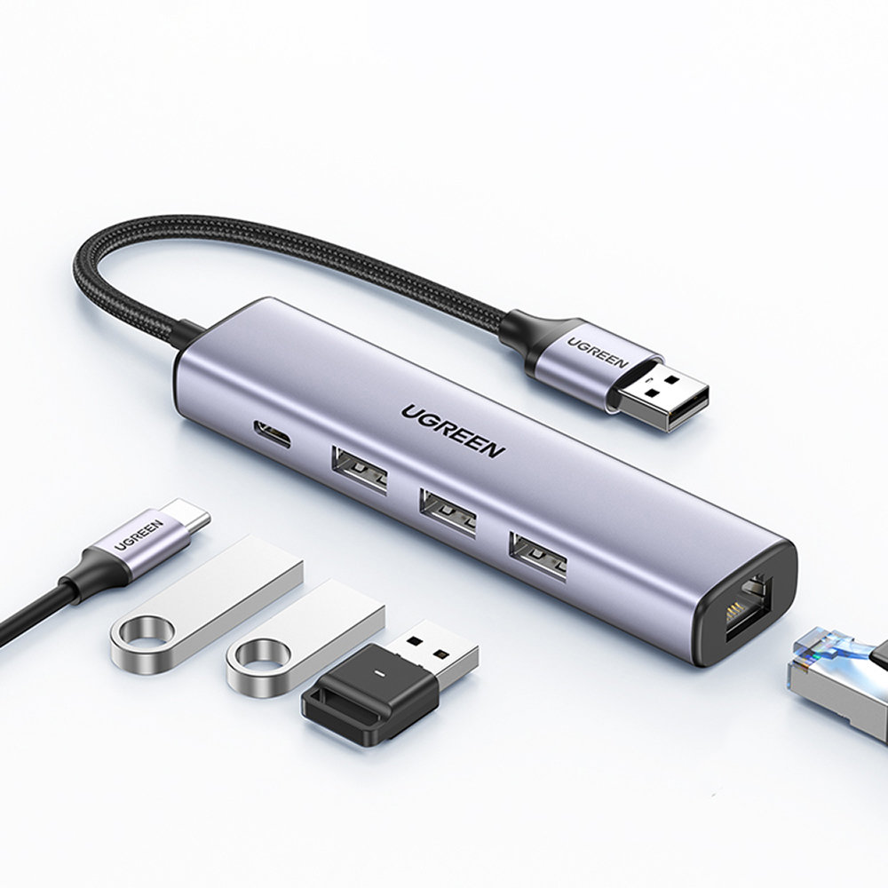Ugreen Ugreen Multifunktions Adapter HUB USB Typ-C - Grå 
