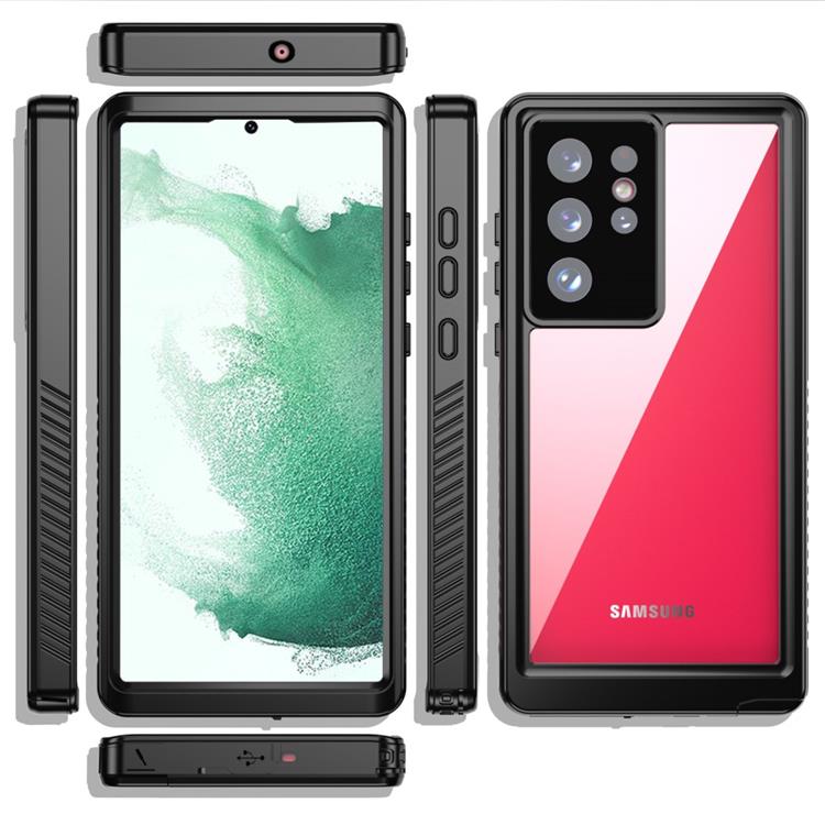 RedPepper - Redpepper Galaxy S22 Ultra 5G Skal Vattentätt IP68 - Svart