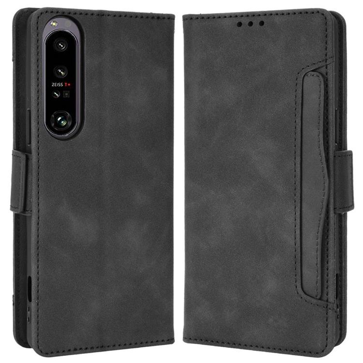 A-One Brand - Sony Xperia 1 IV Plånboksfodral med Flera Kortplatser - Svart
