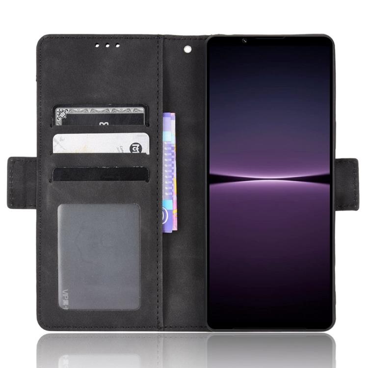 A-One Brand - Sony Xperia 1 IV Plånboksfodral med Flera Kortplatser - Svart