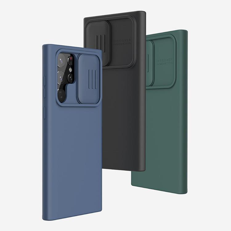 UTGÅTT - Nillkin Galaxy S22 Ultra Skal CamShield Silky Silicone - Svart