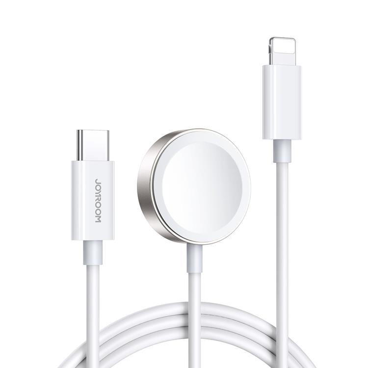 Joyroom - Joyroom USB Typ-C 20W PD Kabel med induktiv laddare för Apple Watch 1.5m - Vit