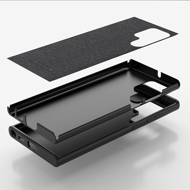 UTGÅTT - Nillkin Galaxy S22 Ultra Skal CamShield Silky Silicone - Svart