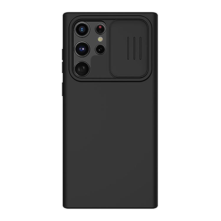 UTGÅTT - Nillkin Galaxy S22 Ultra Skal CamShield Silky Silicone - Svart
