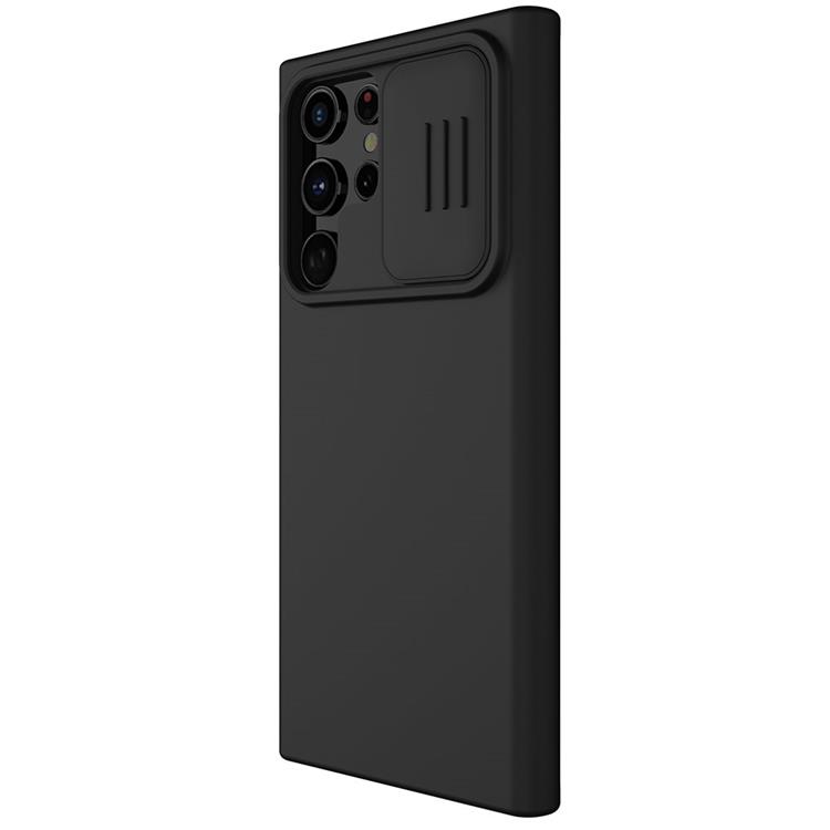 UTGÅTT - Nillkin Galaxy S22 Ultra Skal CamShield Silky Silicone - Svart