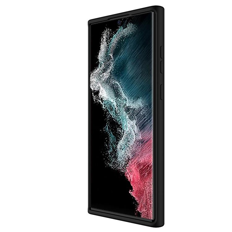 UTGÅTT - Nillkin Galaxy S22 Ultra Skal CamShield Silky Silicone - Svart