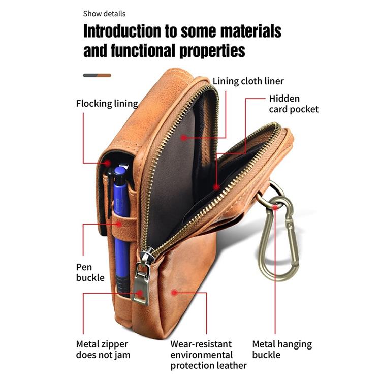 PULOKA - PULOKA Bältesväskor Vertical Outdoor Zippered - Svart