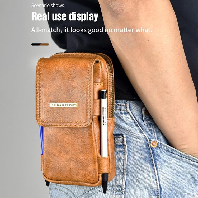 PULOKA - PULOKA Bältesväskor Vertical Outdoor Zippered - Svart