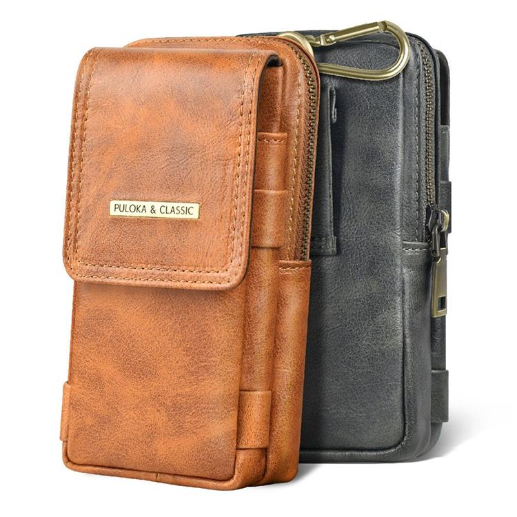 PULOKA - PULOKA Bältesväskor Vertical Outdoor Zippered - Svart