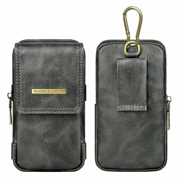 PULOKA - PULOKA Bältesväskor Vertical Outdoor Zippered - Svart