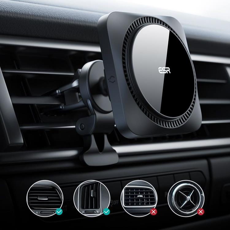 ESR - ESR Halolock Magsafe Magnetic Vent Mobilhållare - Svart