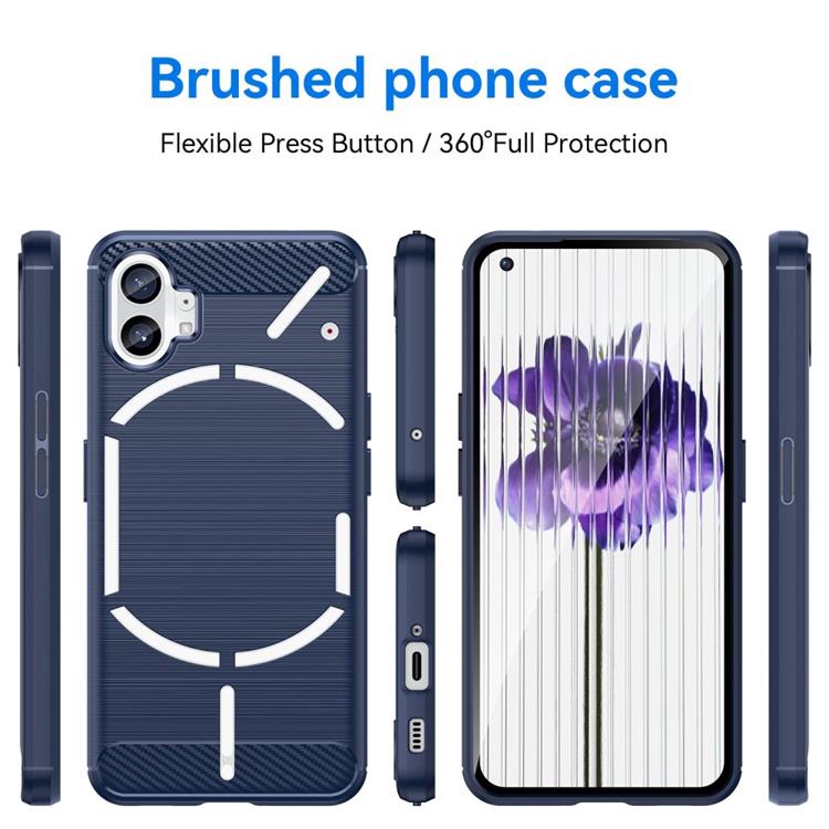 A-One Brand - Nothing Phone 1 Skal Carbon Fiber - Blå