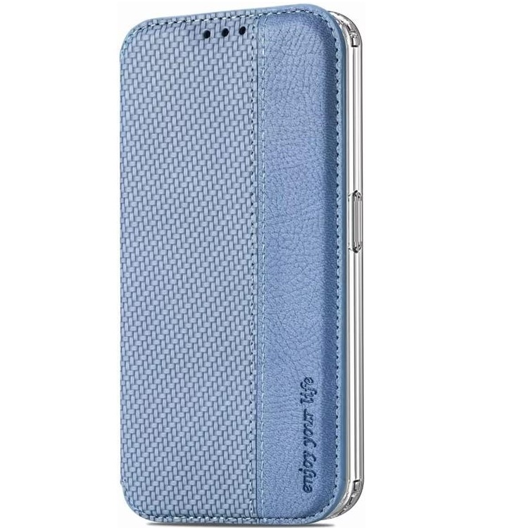 A-One Brand - Nothing Phone 1 Plånboksfodral Silikon Flip - Blå