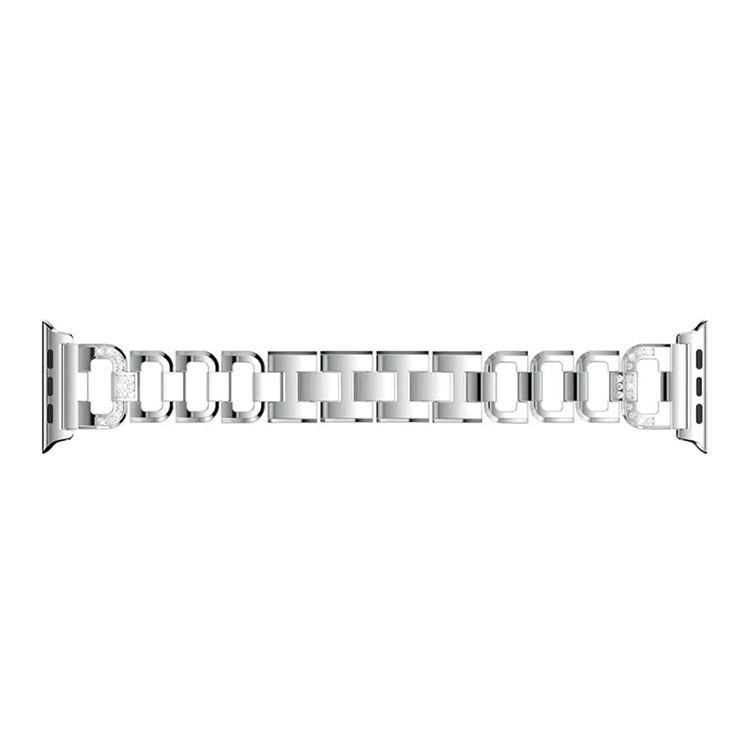 A-One Brand - Apple Watch 2/3/4/5/6/7/SE (38/40/41mm) Armband Rhinestone - Silver