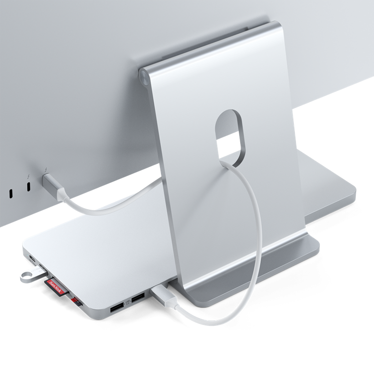 USB-C-hubb med 4 portar och 100 W pass-through-strömförsörjning - 2x USB-A  + 2x USB-C - 5 Gbps - 30 cm lång kabel - Bärbar USB Type-C till