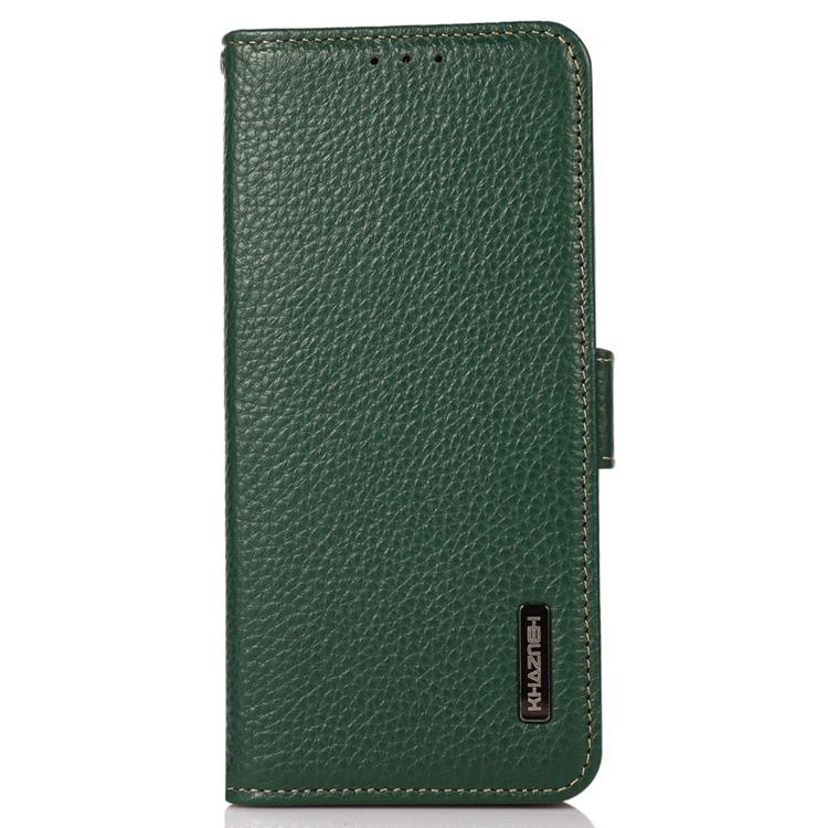 KHAZNEH - KHAZNEH Nothing Phone 1 Plånboksfodral Äkta Läder - Grön