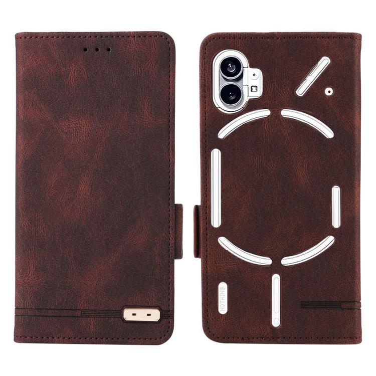A-One Brand - Nothing Phone 1 Plånboksfodral Decor - Brun