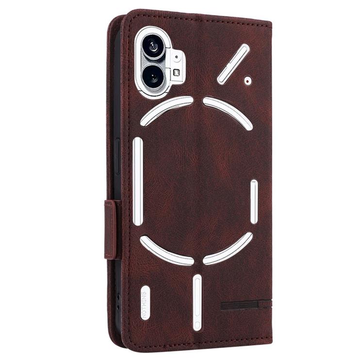 A-One Brand - Nothing Phone 1 Plånboksfodral Decor - Brun