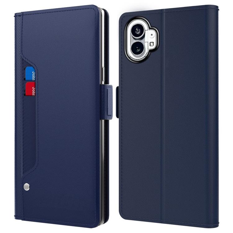 A-One Brand - Nothing Phone 1 Plånboksfodral Spegel - Blå