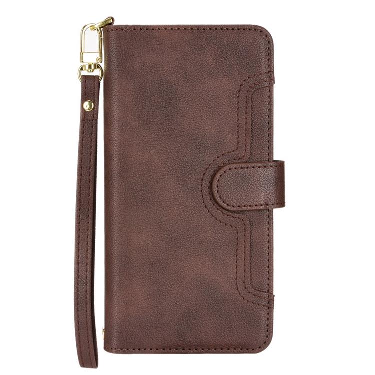 A-One Brand - Nothing Phone 1 Plånboksfodral Zipper - Brun