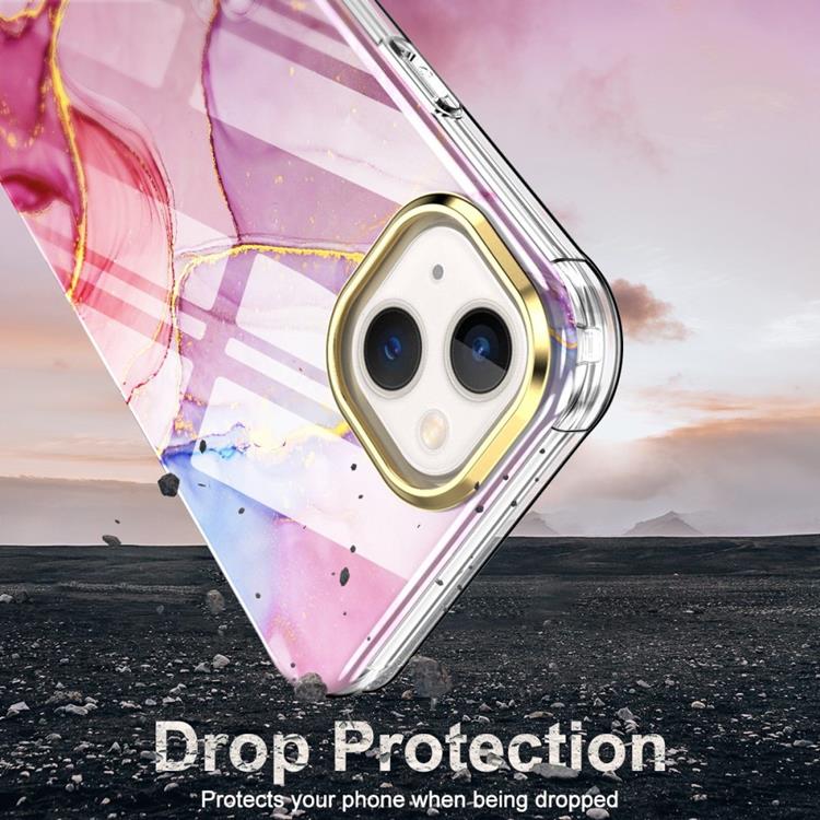 A-One Brand - iPhone 14 Plus Skal 360 Marble - Rosa