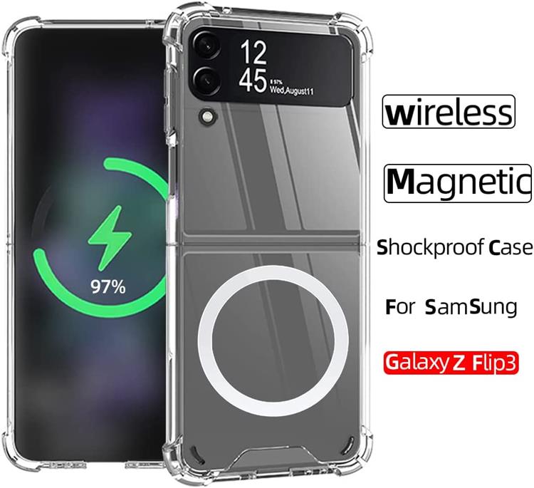 Boom - BOOM Galaxy Z Flip 3 Skal Magsafe Shockproof - Clear
