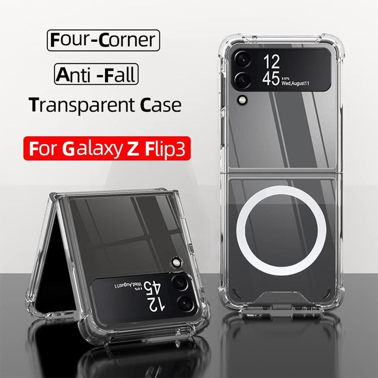 Boom - BOOM Galaxy Z Flip 3 Skal Magsafe Shockproof - Clear
