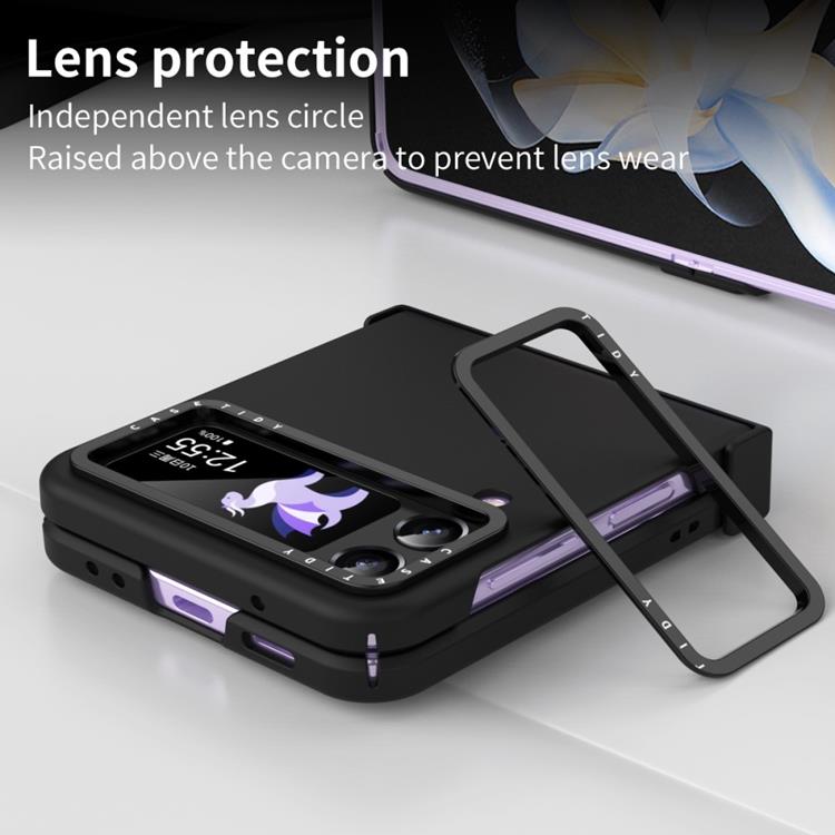 A-One Brand - Galaxy Z Flip 4 Skal Lens Hinge Folding - Svart