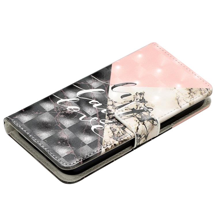 A-One Brand - iPhone 14 Plus Plånboksfodral Folio Flip - Svart Marble