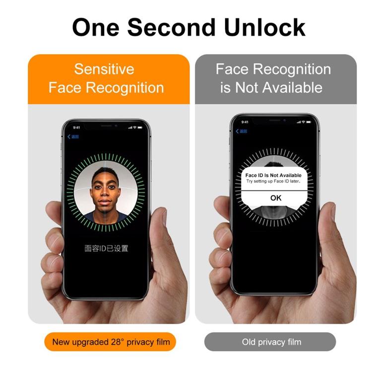 A-One Brand - [1-PACK] Privacy iPhone 14 Pro Skärmskydd Härdat Glas
