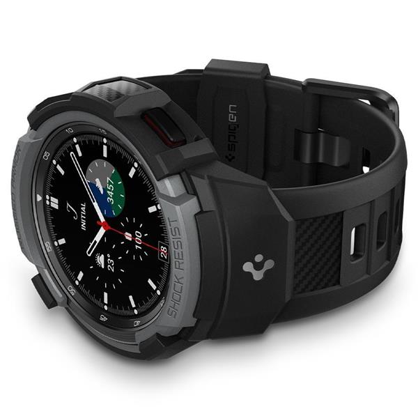 Spigen - Spigen Rugged Armor Pro Strap Galaxy Watch 4 Classic 46mm - Charcoal Grå