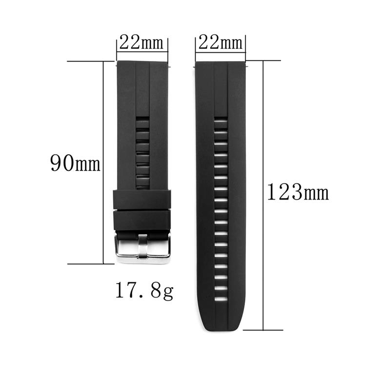 UTGATT5 - Ersättningsarmband till Huawei Watch GT / GT 2 / GT2 Pro - Svart