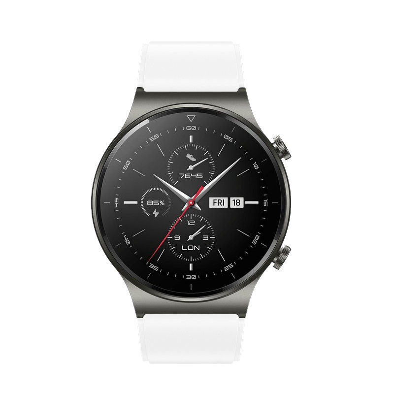 Ruhtel - Ersättningsarmband till Huawei Watch GT / GT2 / GT2 Pro - Vit