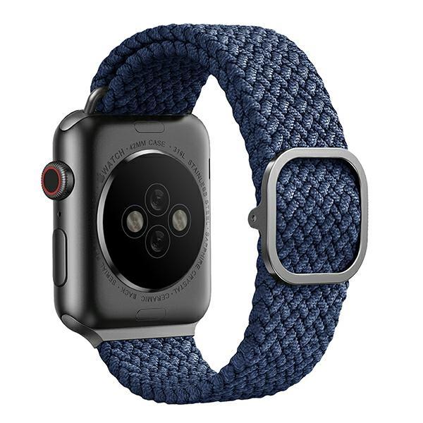UNIQ - UNIQ Aspen Strap Apple Watch 4/5/6/7/SE/Ultra 42/44/45/49 mm - Blå