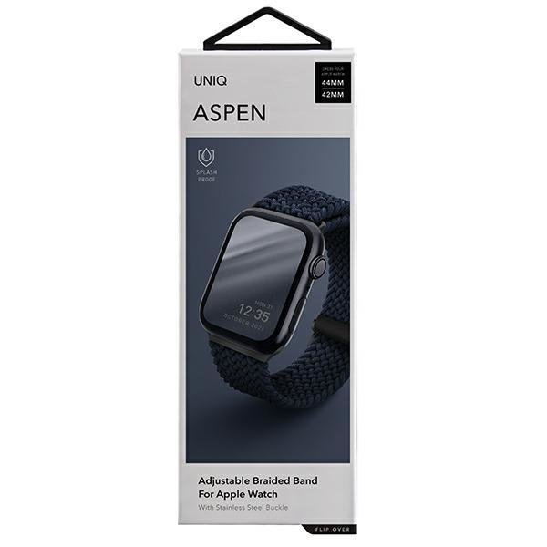 UNIQ UNIQ Aspen Strap Apple Watch 42 / 44 / 45 - Blå 