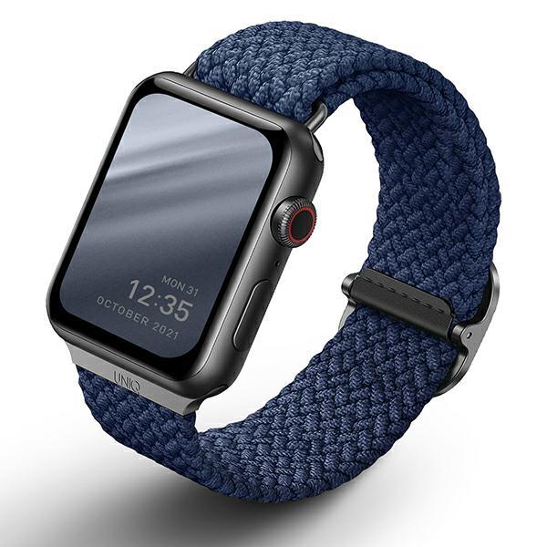 UNIQ UNIQ Aspen Strap Apple Watch 42 / 44 / 45 - Blå 