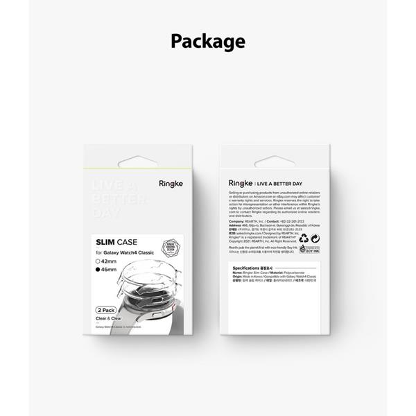 Ringke
Ringke Slim 2-Pack Skal Galaxy Watch 4 46mm - Clear