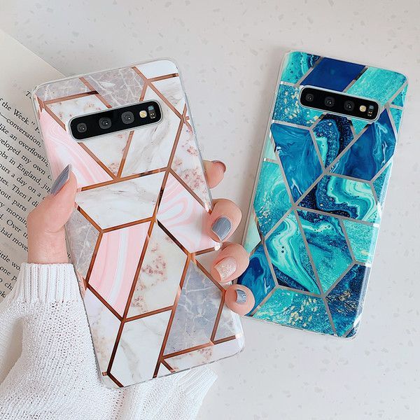 Tech-Protect - Tech-Protect Marble Skal Galaxy S21 FE - Rosa