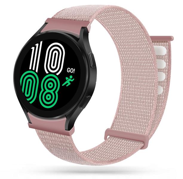 Tech-Protect - Tech-Protect Nylon Strap Galaxy Watch 4/5/5 Pro (40/42/44/46mm) Pearl Rosa