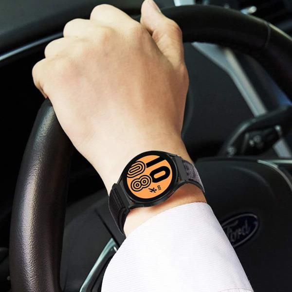 Tech-Protect Tech-Protect Nylon Strap Galaxy Watch 4 (40/42/44/46mm) Storm Grå 