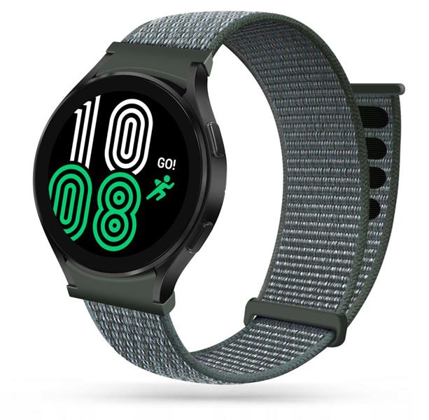 UTGÅTT - Nylon Strap Galaxy Watch 4/5/5 Pro (40/42/44/45/46mm) Storm Grå