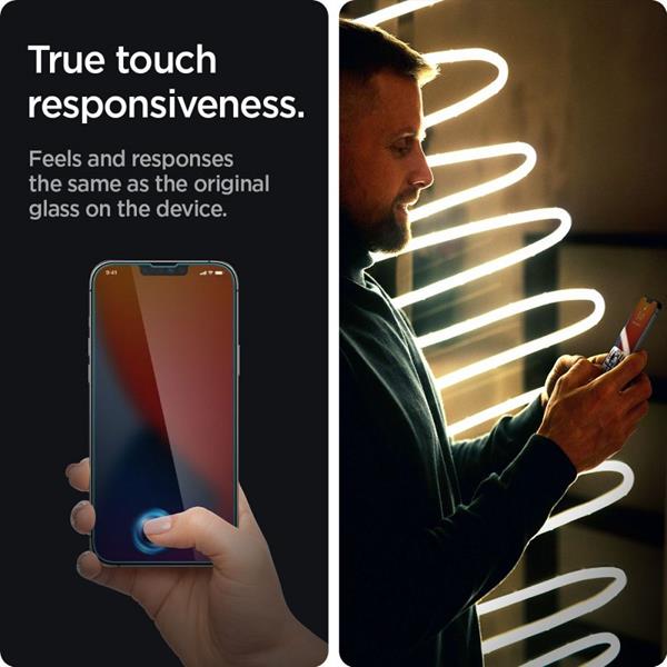 Spigen - Spigen Glas.tr iPhone 14/13/13 Pro Skärmskydd Härdat Glas Privacy